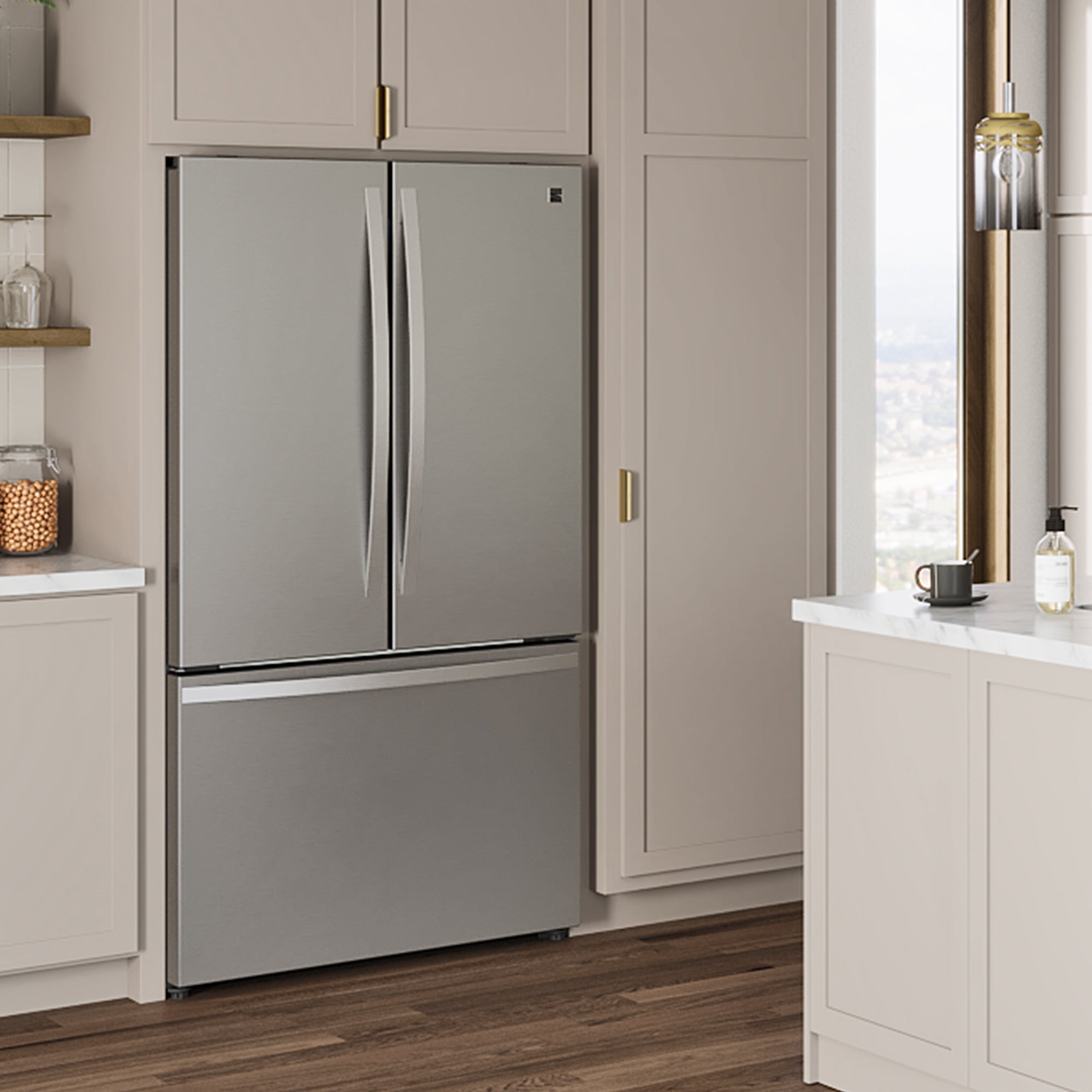 Kenmore 20.3 cu. ft. Counter Depth French Door Refrigerator - Stainless Steel