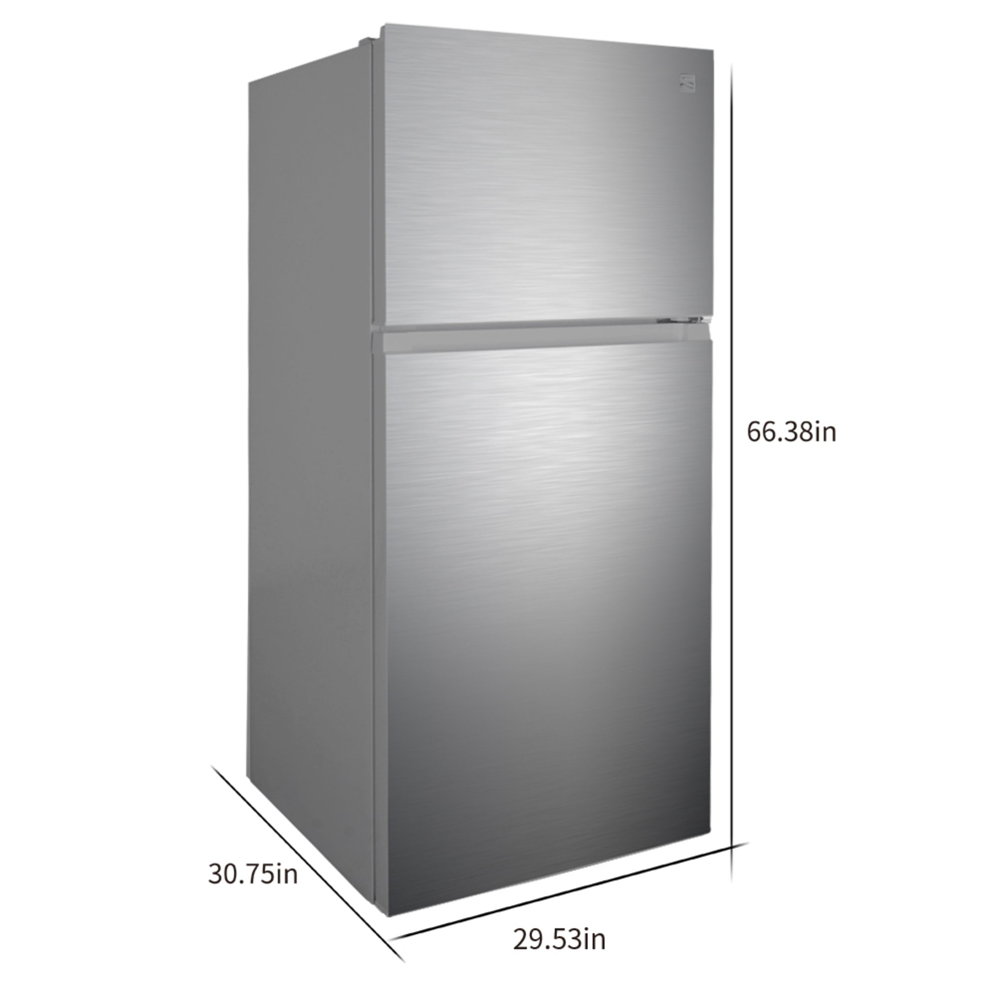 Kenmore 18.2 cu. ft. Top Mount Refrigerator w/ Pocket Handle - Fingerprint Resistant Stainless Steel