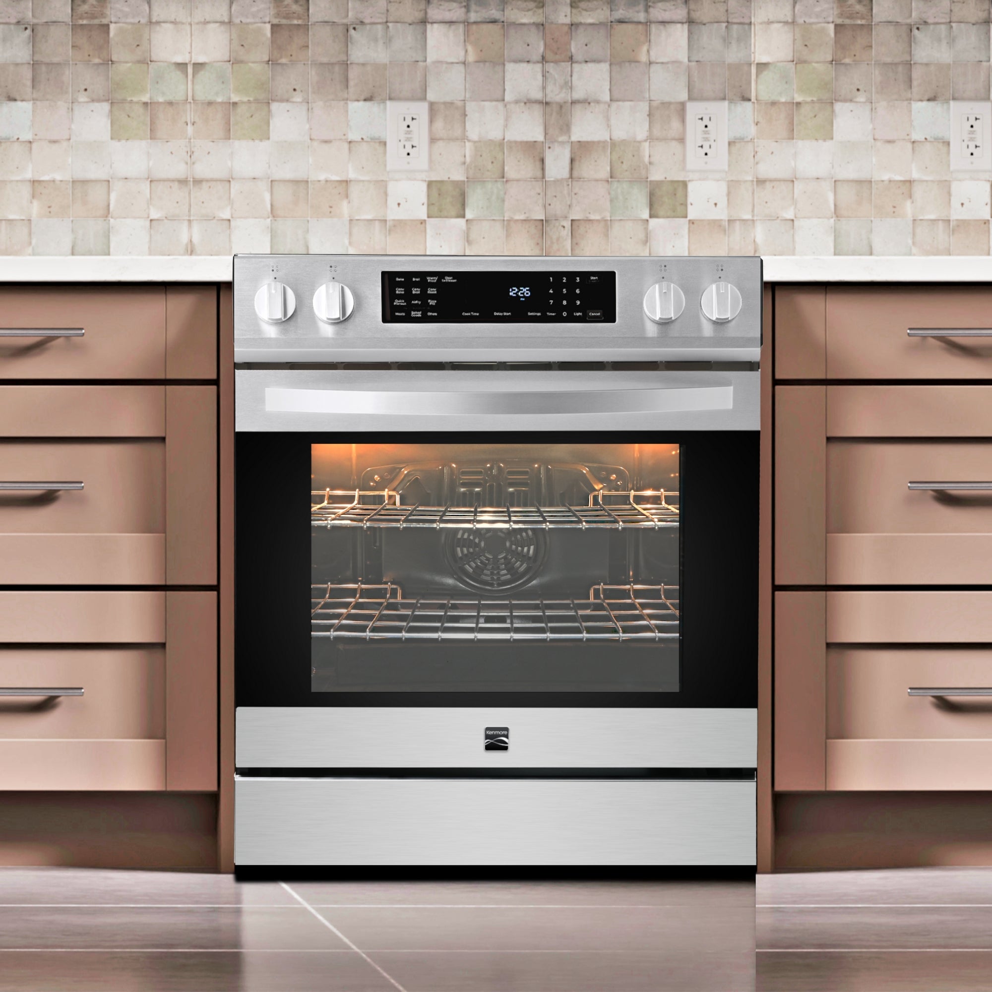 Kenmore Pizza Pro range pizza cooking