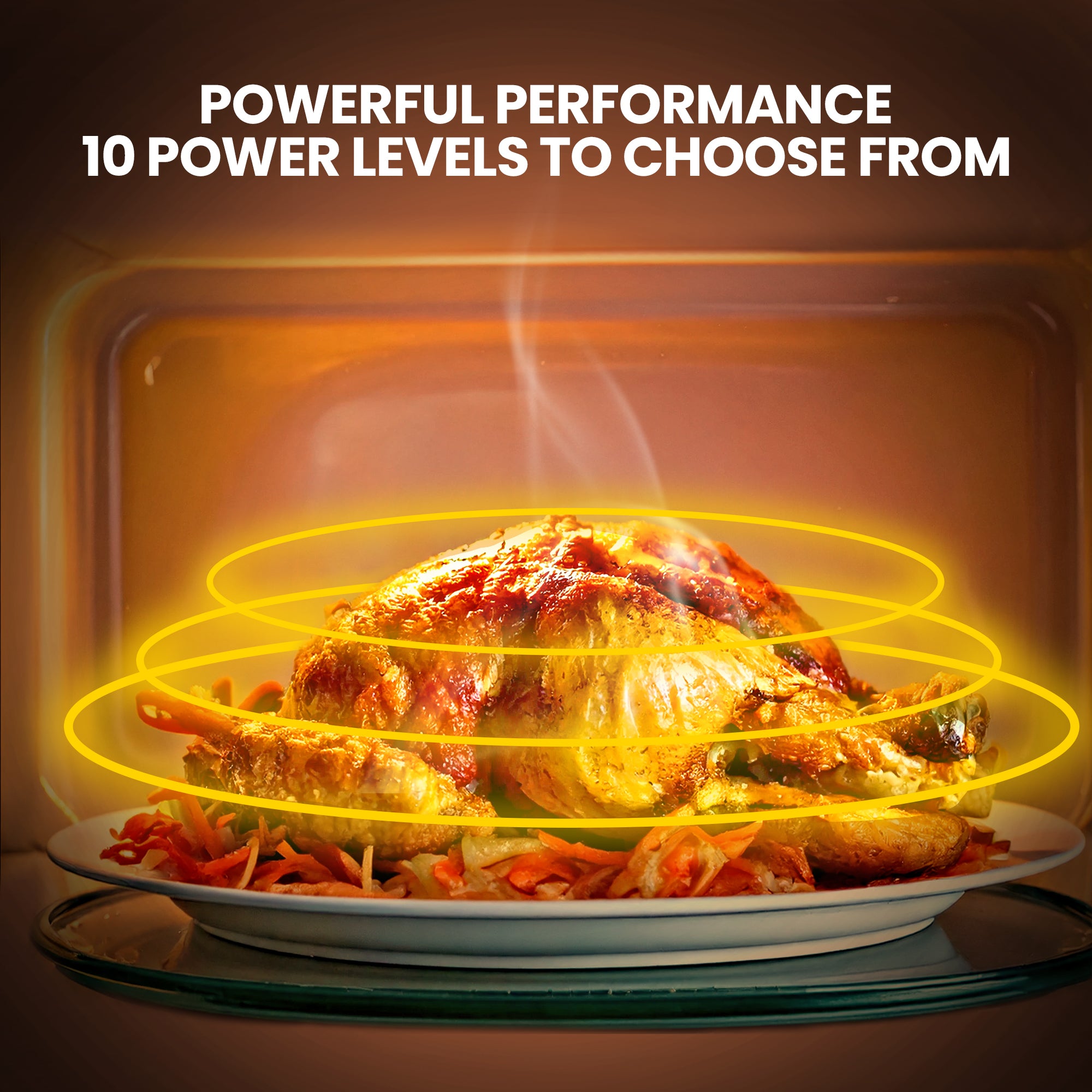 Total Chef Retro Microwave Oven | 20L / 0.7 Cu Ft | Quick Start & Defrost By Weight/Time | 8 Pre-set Cooking Modes For Coffee, Rice, Pasta, Potato, Reheat, Fish, Pizza, Popcorn | 700W | Red