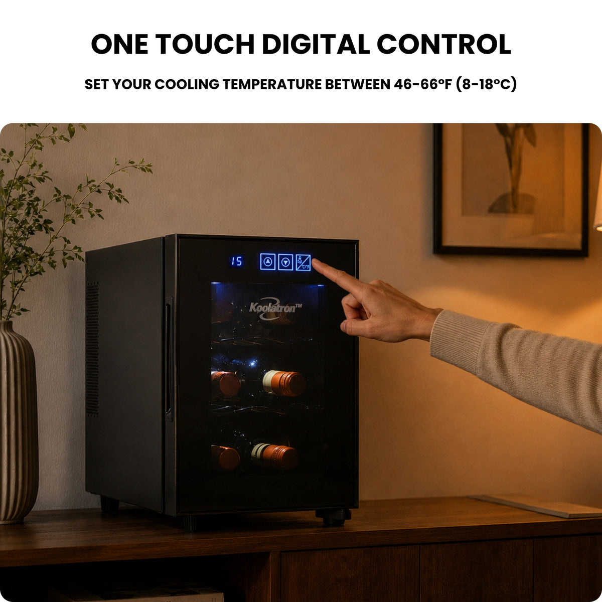 Koolatron 6-Bottle Countertop Thermoelectric Wine Cooler