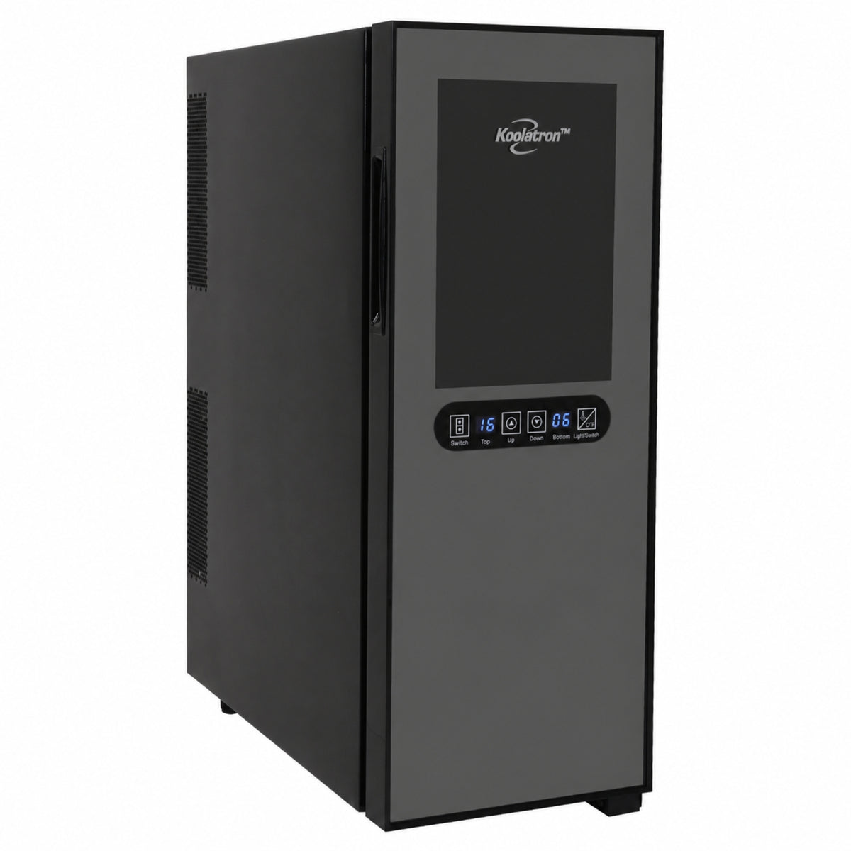 Kenmore 12 Bottle Dual Zone Wine Cooler, Black, Thermoelectric Freestanding Wine Fridge, 1.2 cu. ft. (33L), Wine Cellar for Red, White, Sparkling Wine