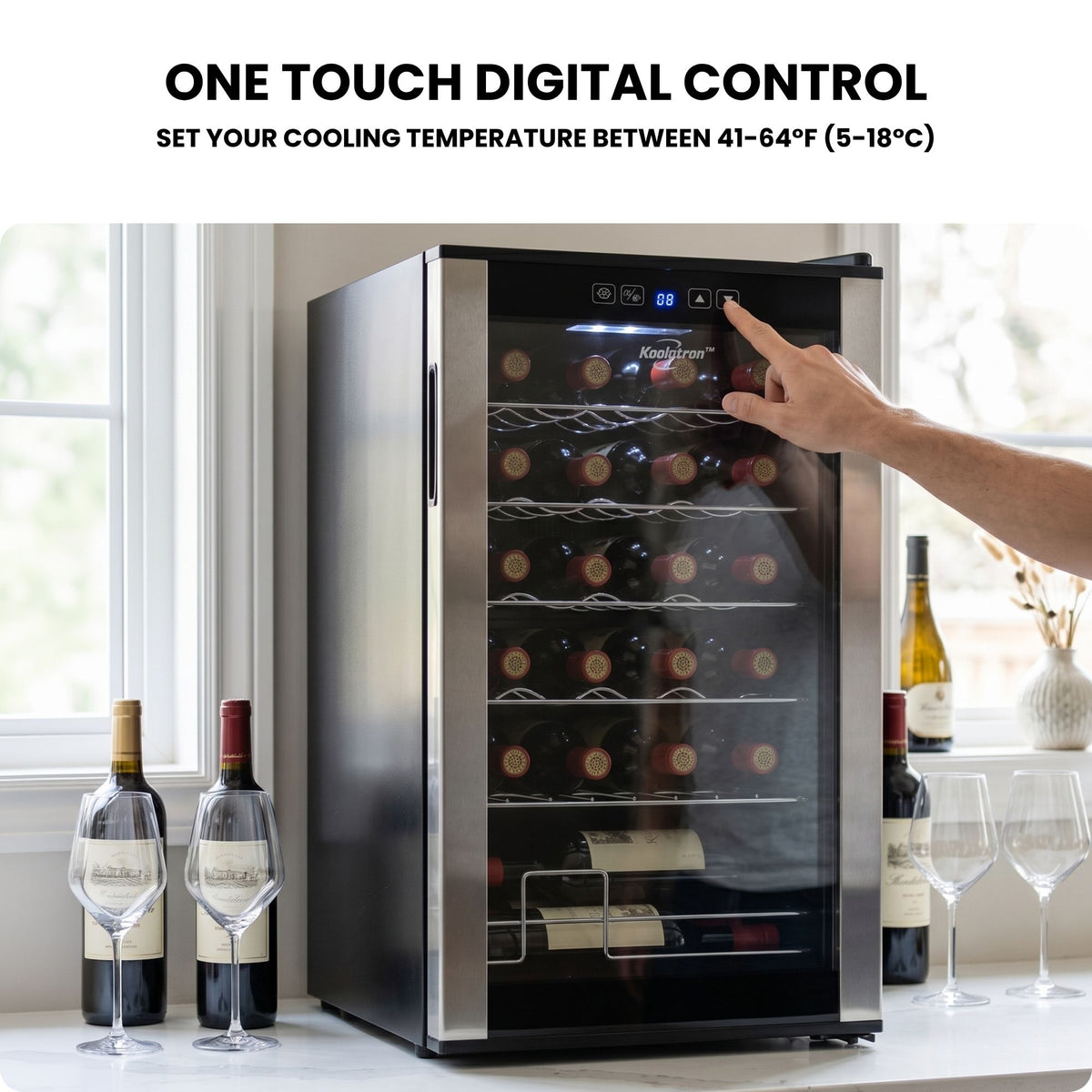 Koolatron 24-Bottle Freestanding Compressor Wine Fridge
