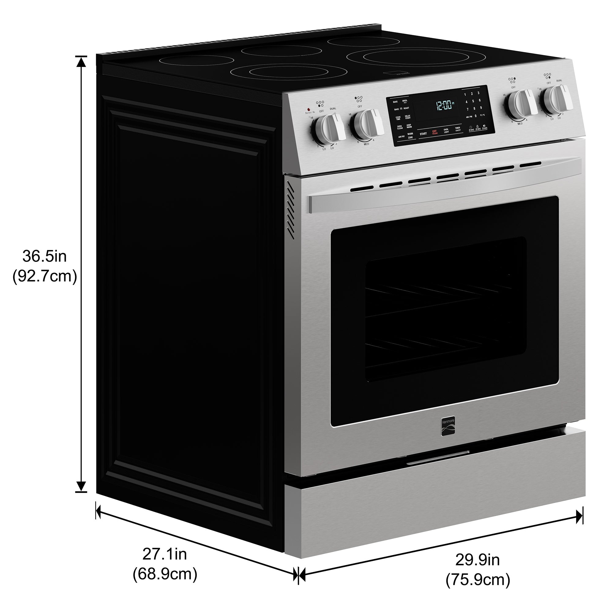 Kenmore 4.8 cu. ft. Front-Control Electric Range w/ Airfry