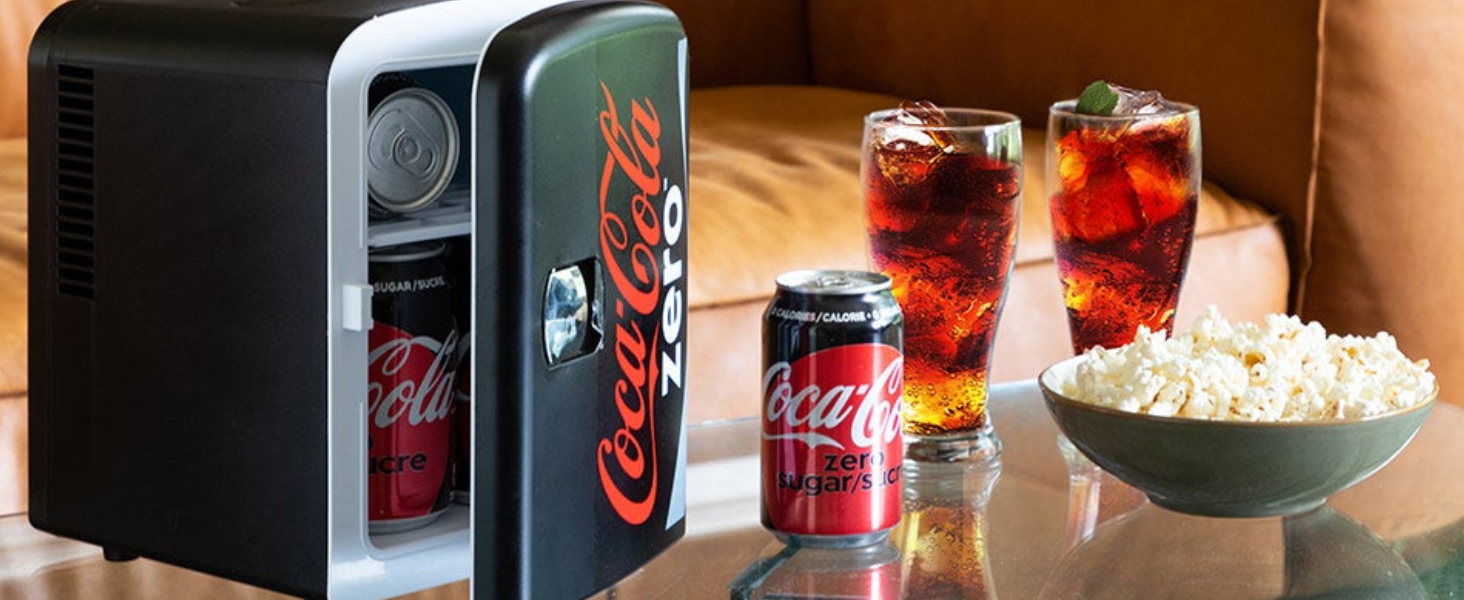 Ubuy Coca Cola Can Mini Fridge Coca-Cola Coke Zero 4L Cooler