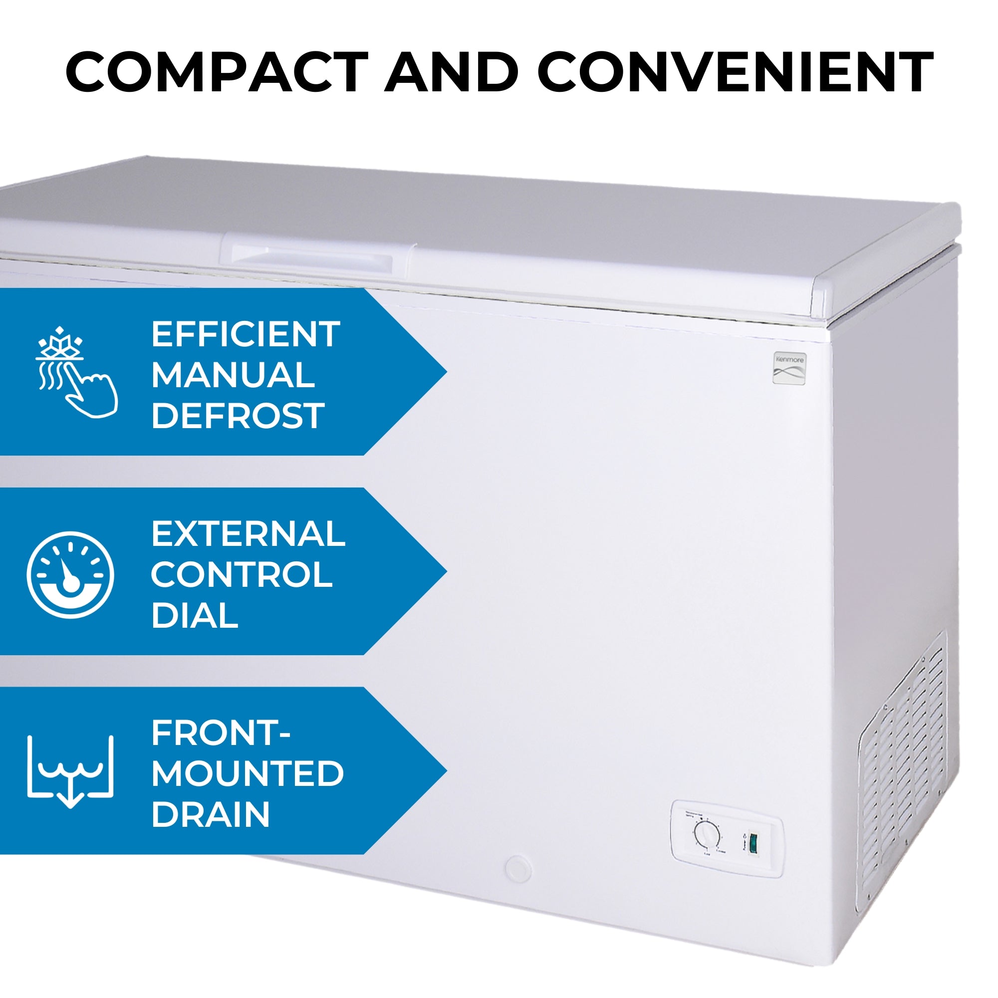 Kenmore 14.6 Cu. Ft. Chest Freezer | Garage-Ready | White