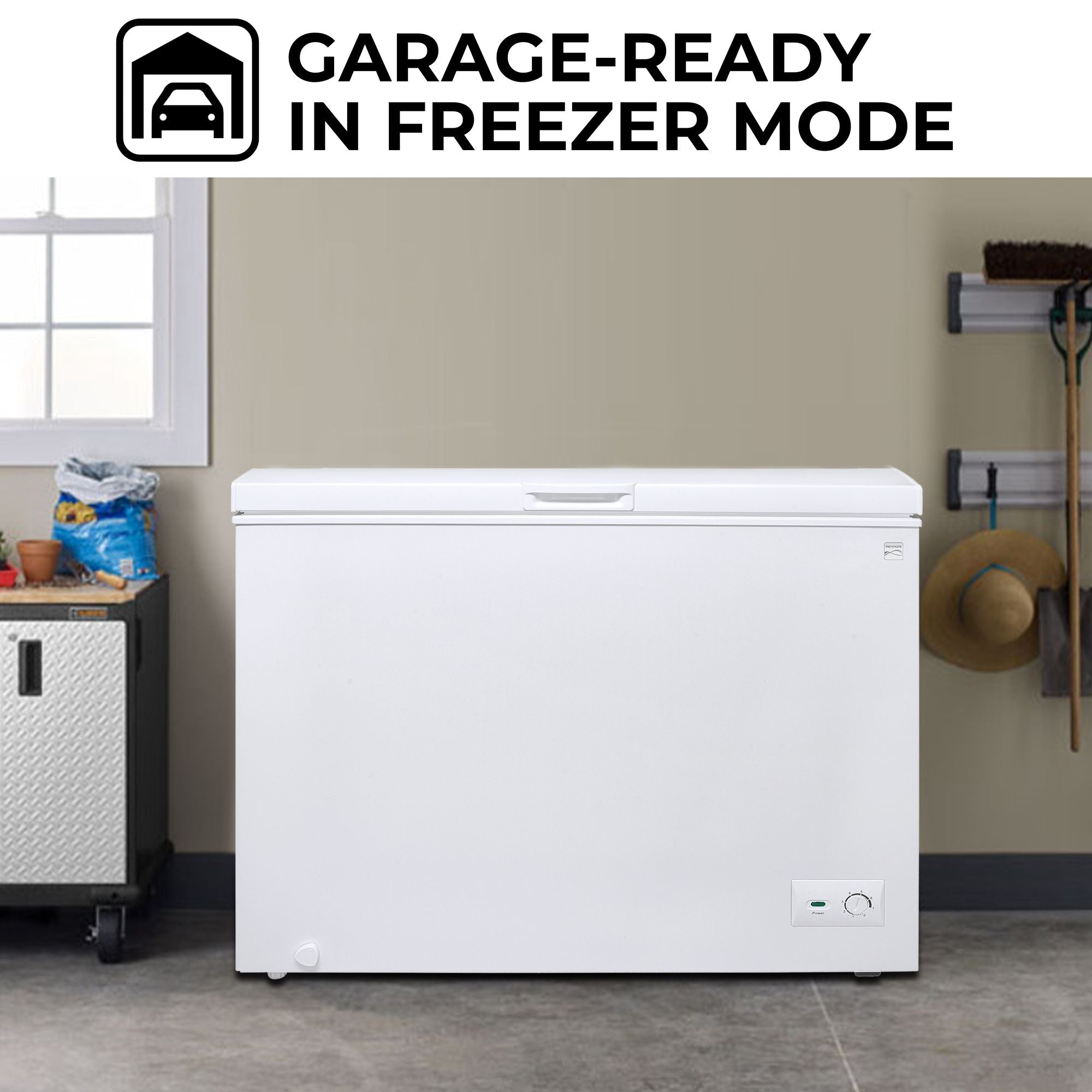 Kenmore 8.7 Cu. Ft. Chest Freezer | Garage-Ready | White
