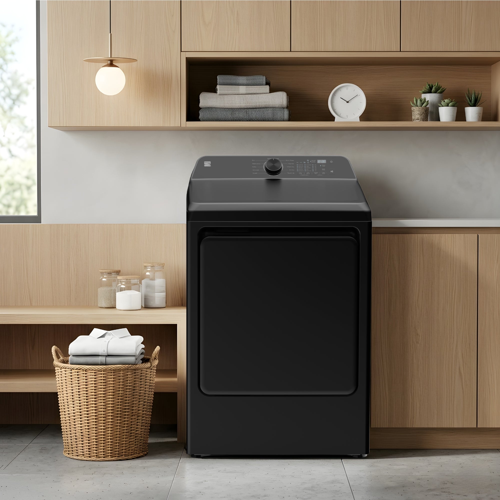Kenmore 7.5 cu. ft. Electric Dryer with Stainless Steel Drum, Slate Grey