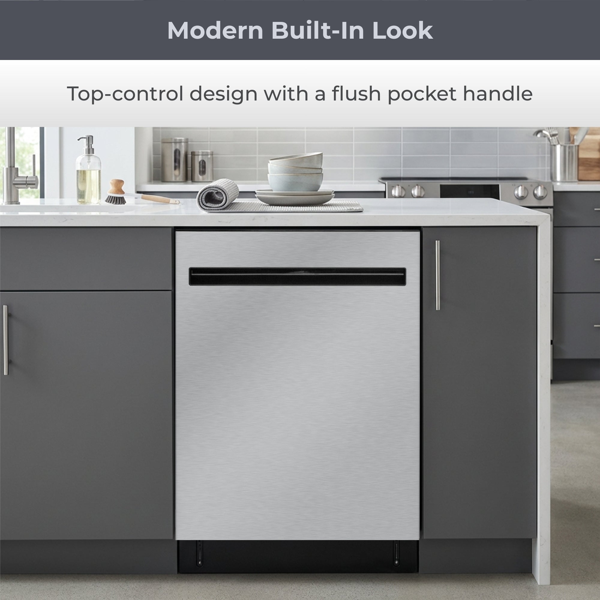 Kenmore dishwasher top control panel closeup