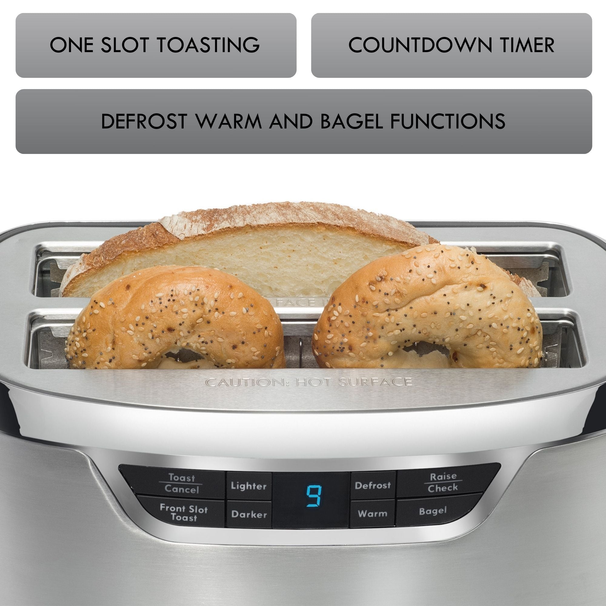 Kenmore Elite Long Slot Toaster 4 Slice One Touch Auto Lift
