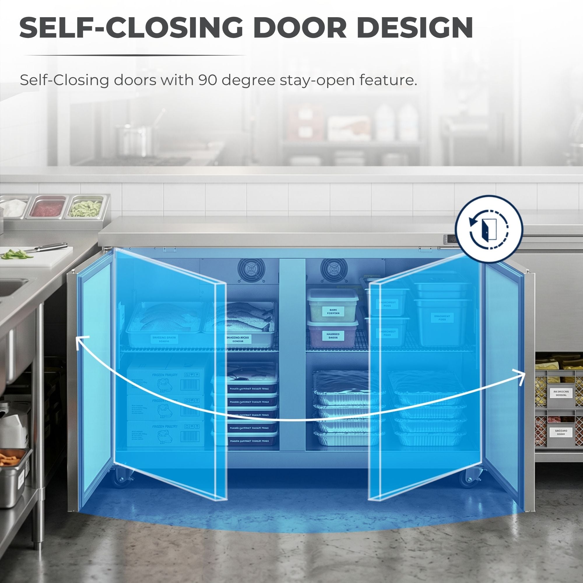Kenmore PRO 12.6 cu.ft. Stainless Steel Undercounter Commercial Freezer/Refrigerator