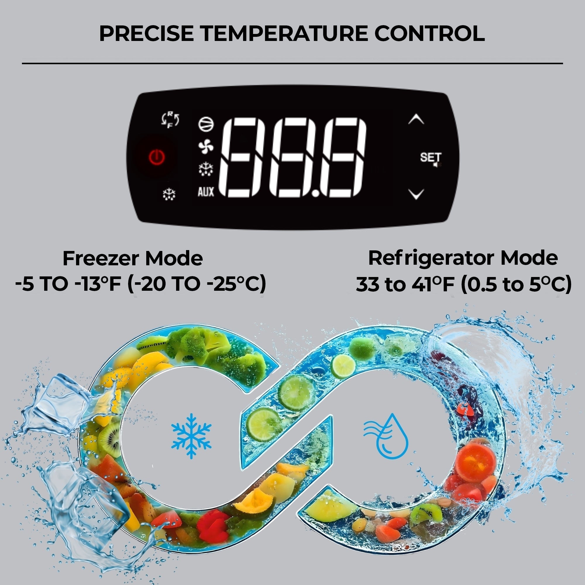 Kenmore Pro commercial freezer interior