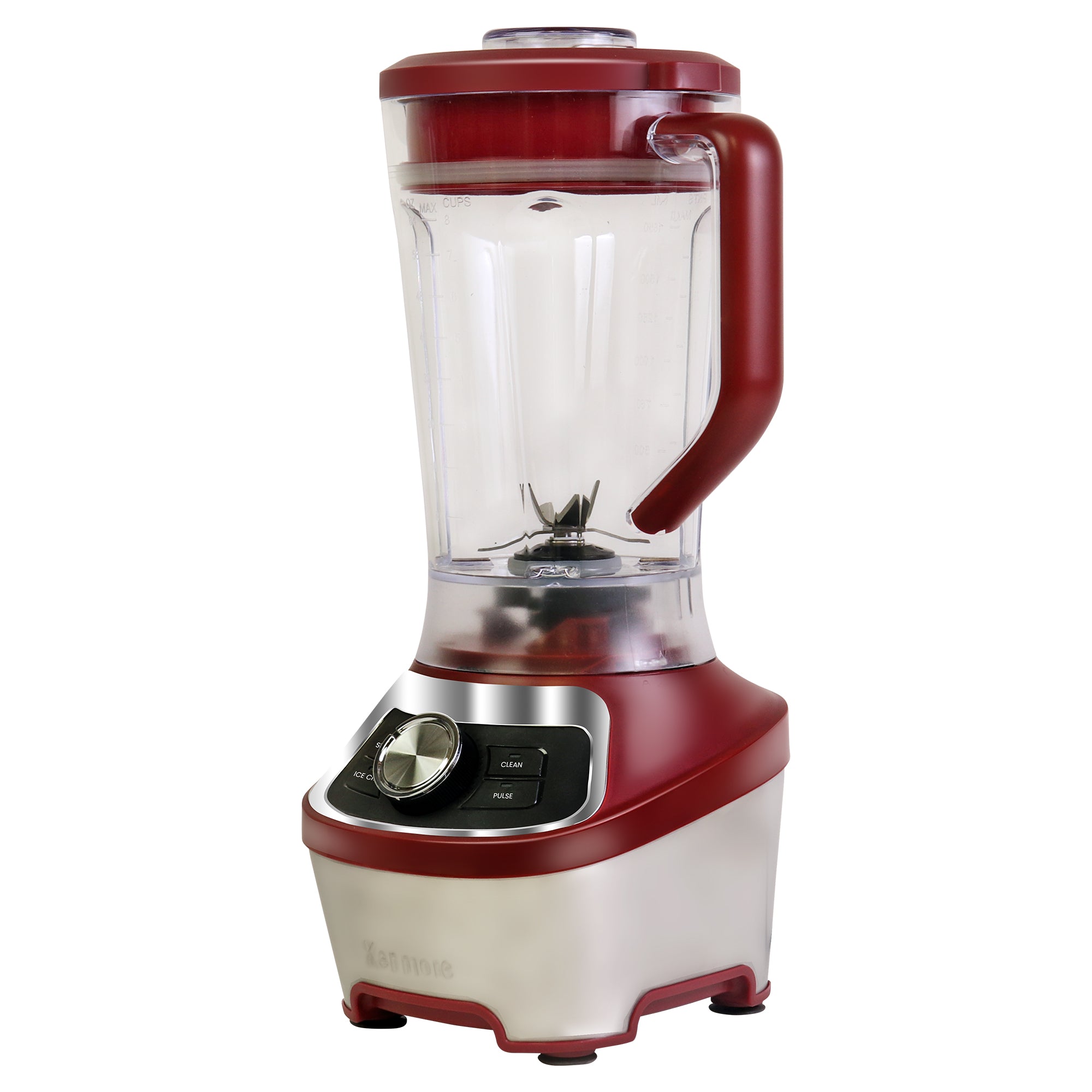 Kenmore countertop blender on a white background.