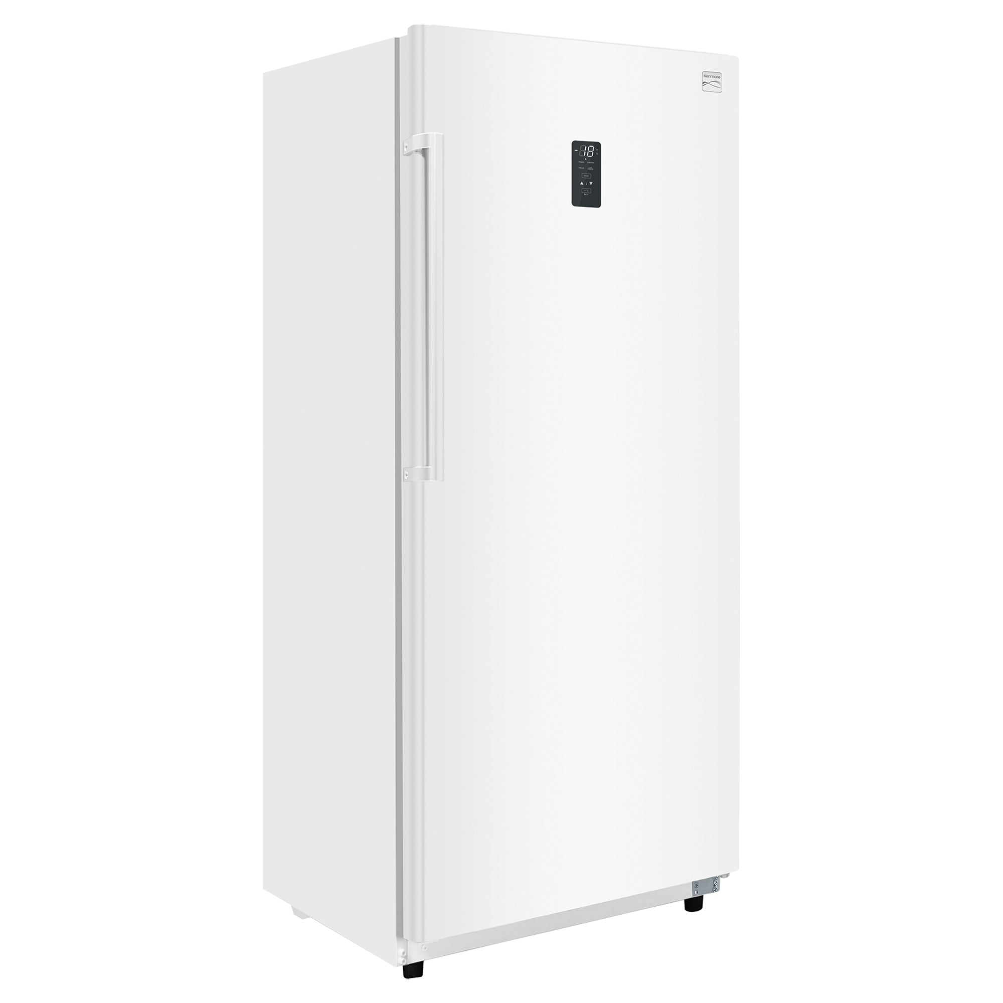 Kenmore convertible upright freezer/refrigerator, closed, on a white background.