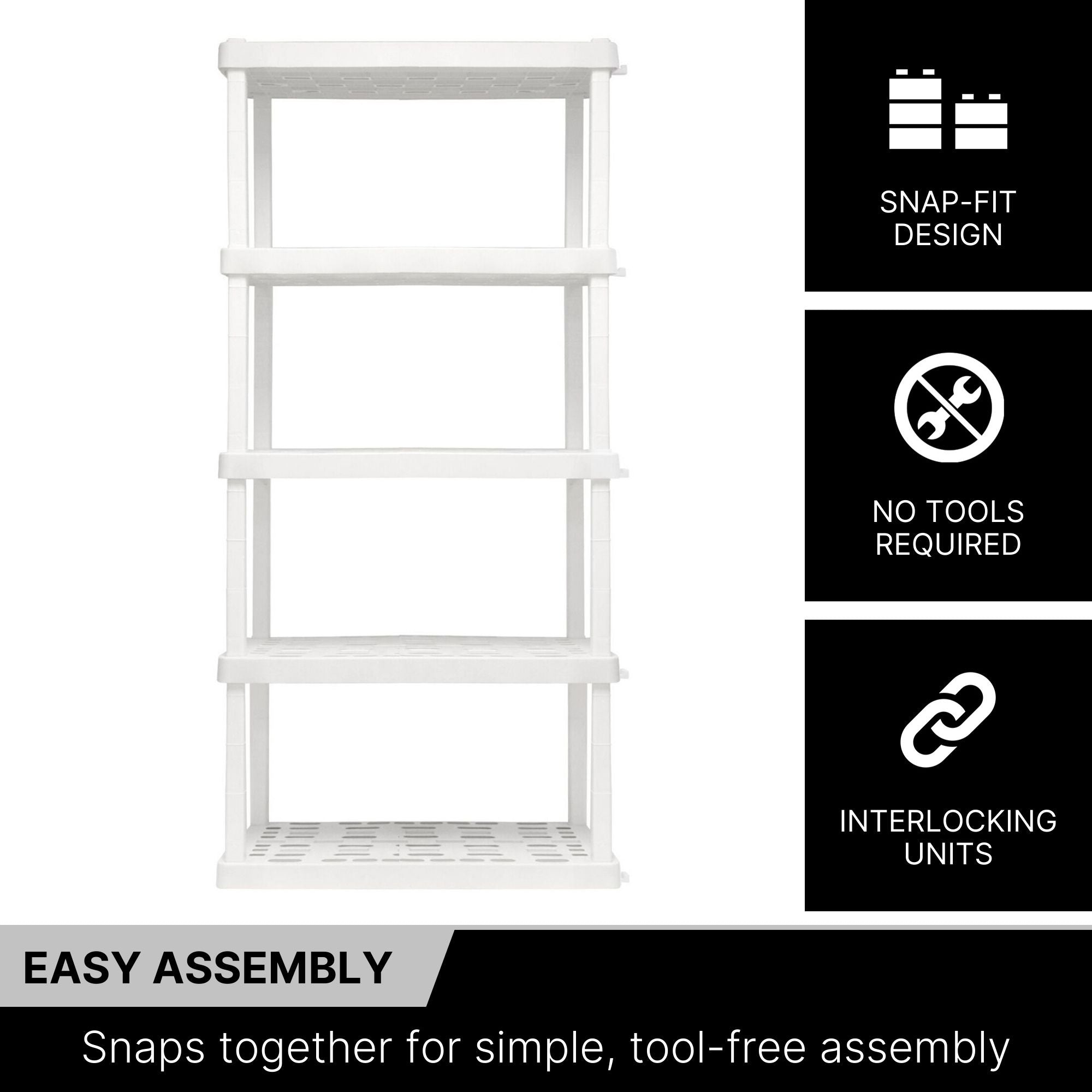 5 tier hot utility shelf