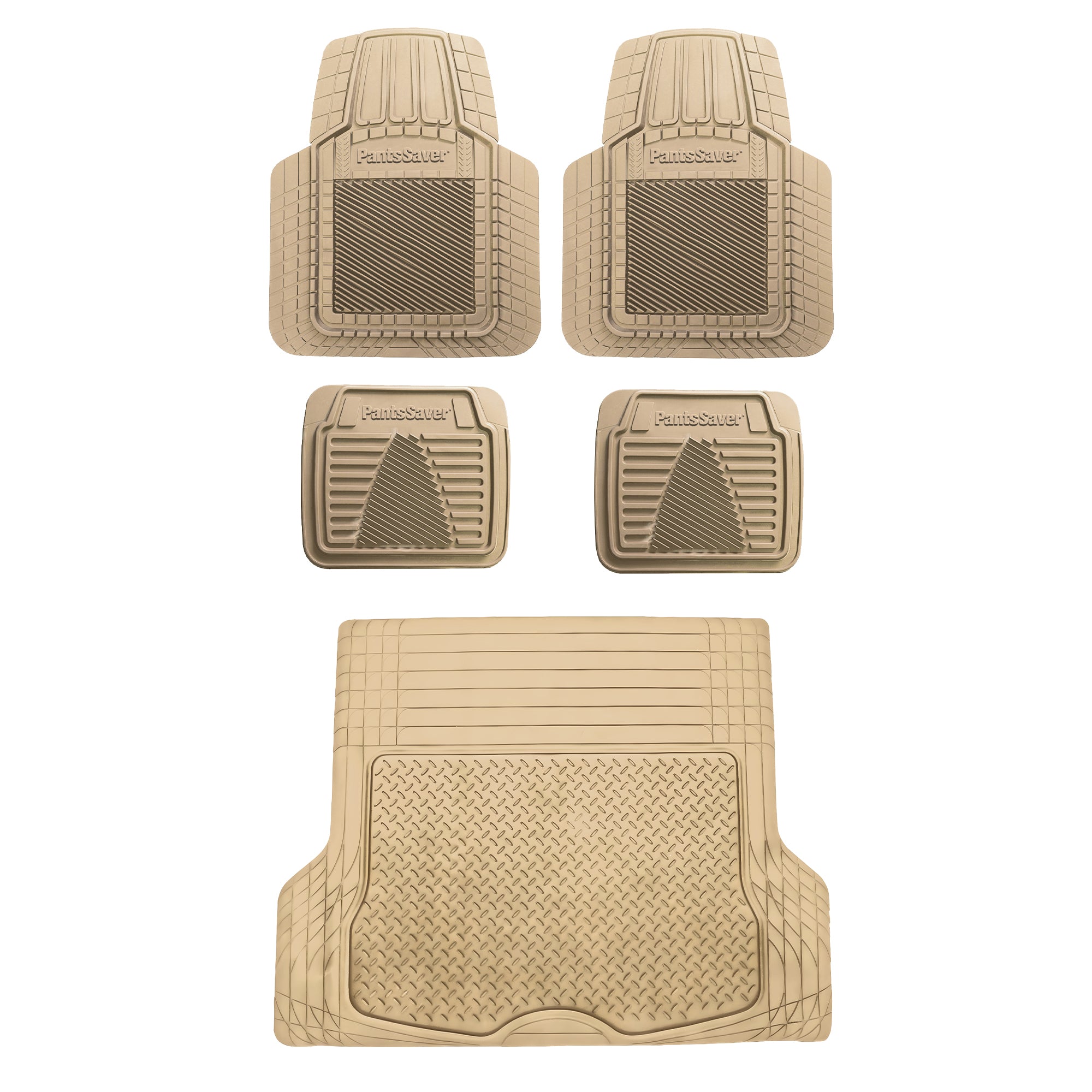 PantsSaver universal fit vehicle mats 5 piece set - Tan