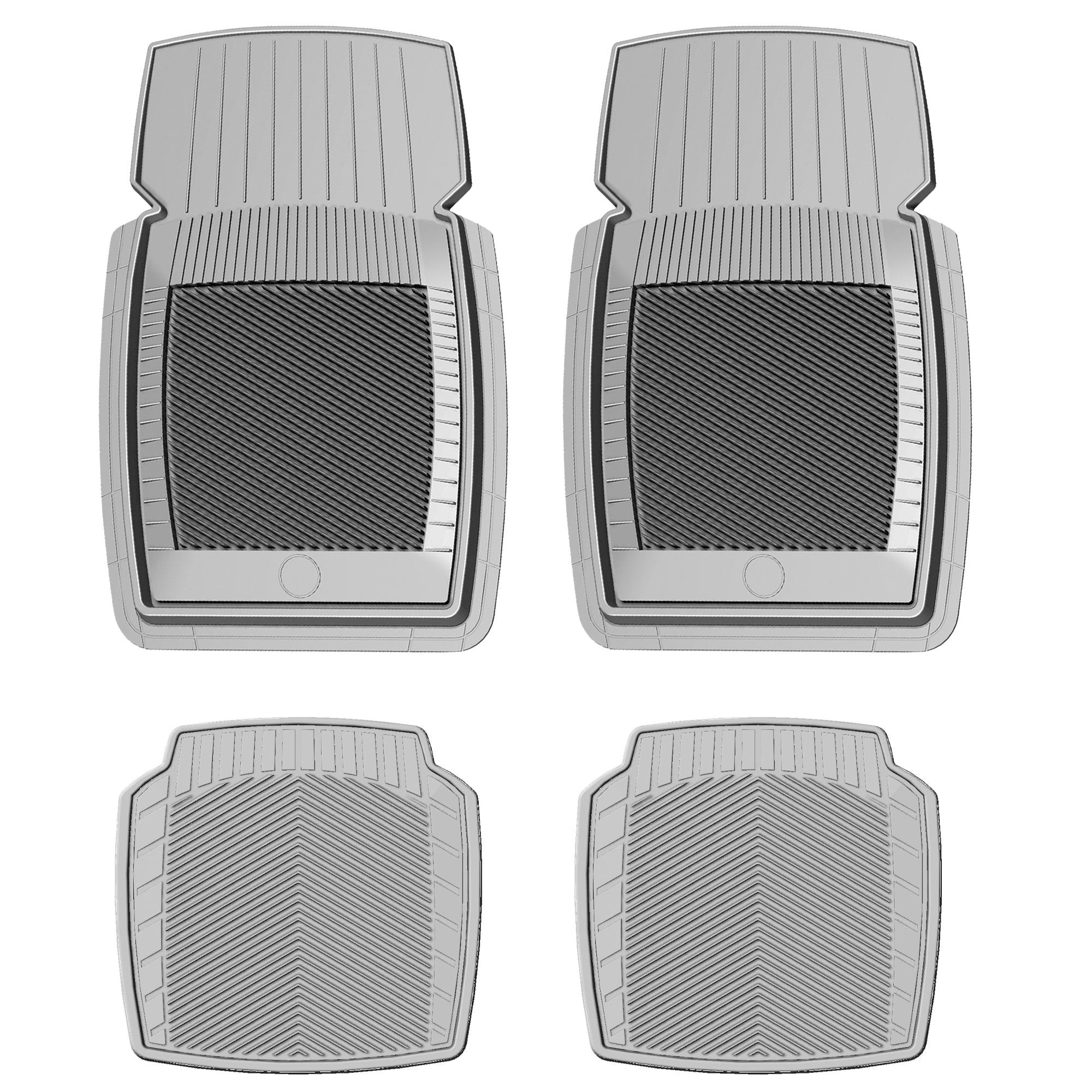 PantsSaver New Generation universal fit vehicle mats 4 piece set - Gray