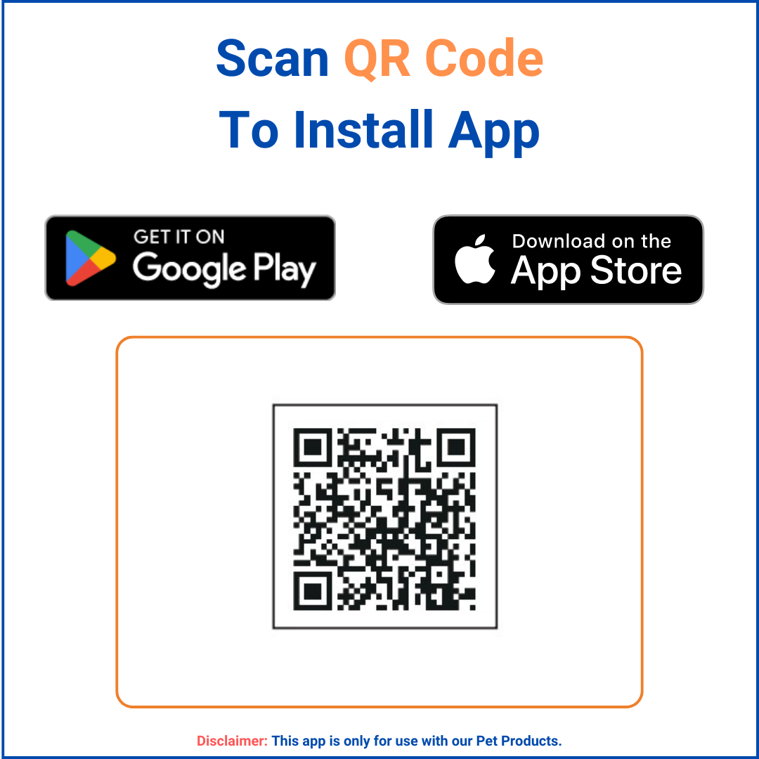 Image of QR code with link to download the free smartphone app below icons for the Google Play and Apple app stores. Text above reads, "Scan QR code to install app" 