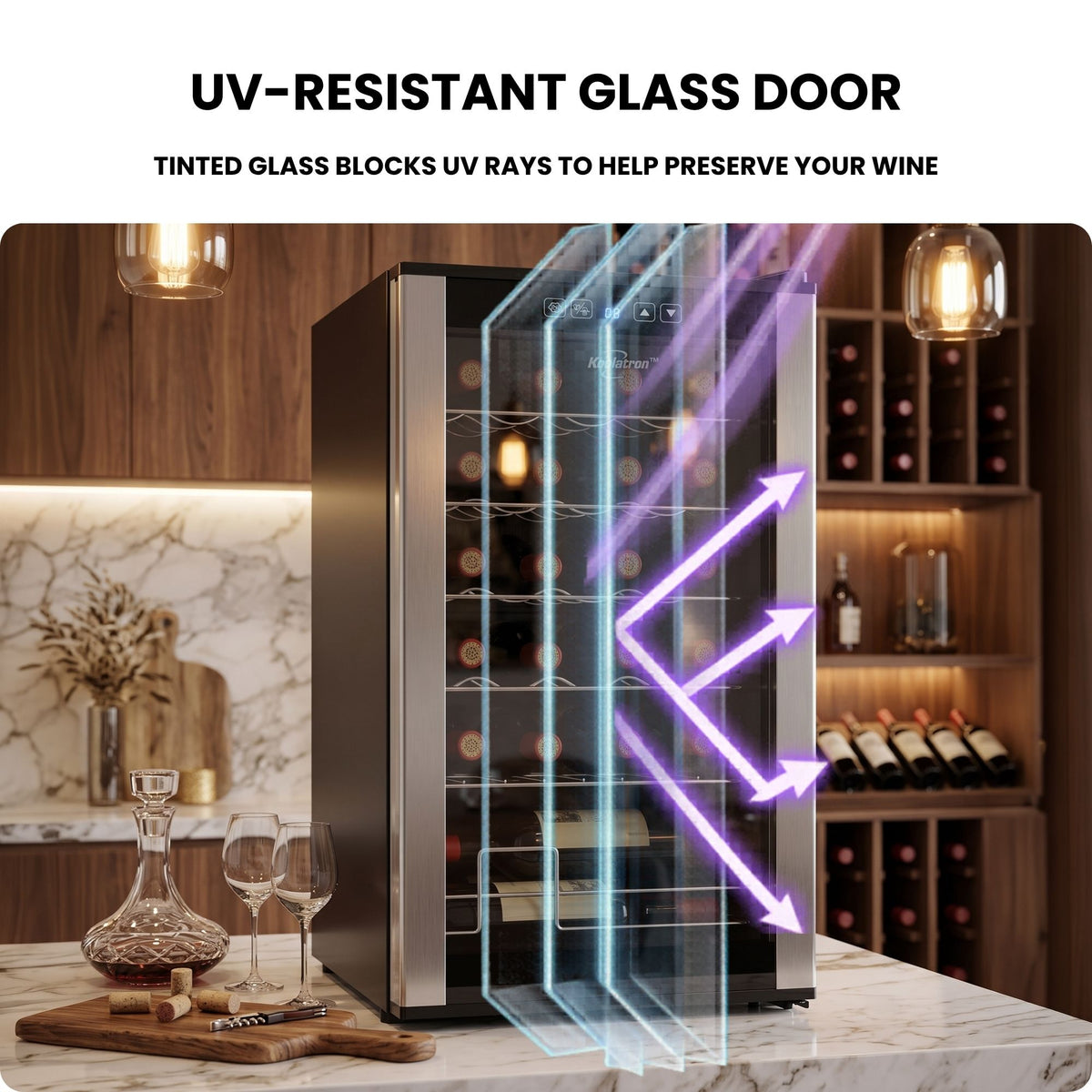 Koolatron 24-Bottle Freestanding Compressor Wine Fridge