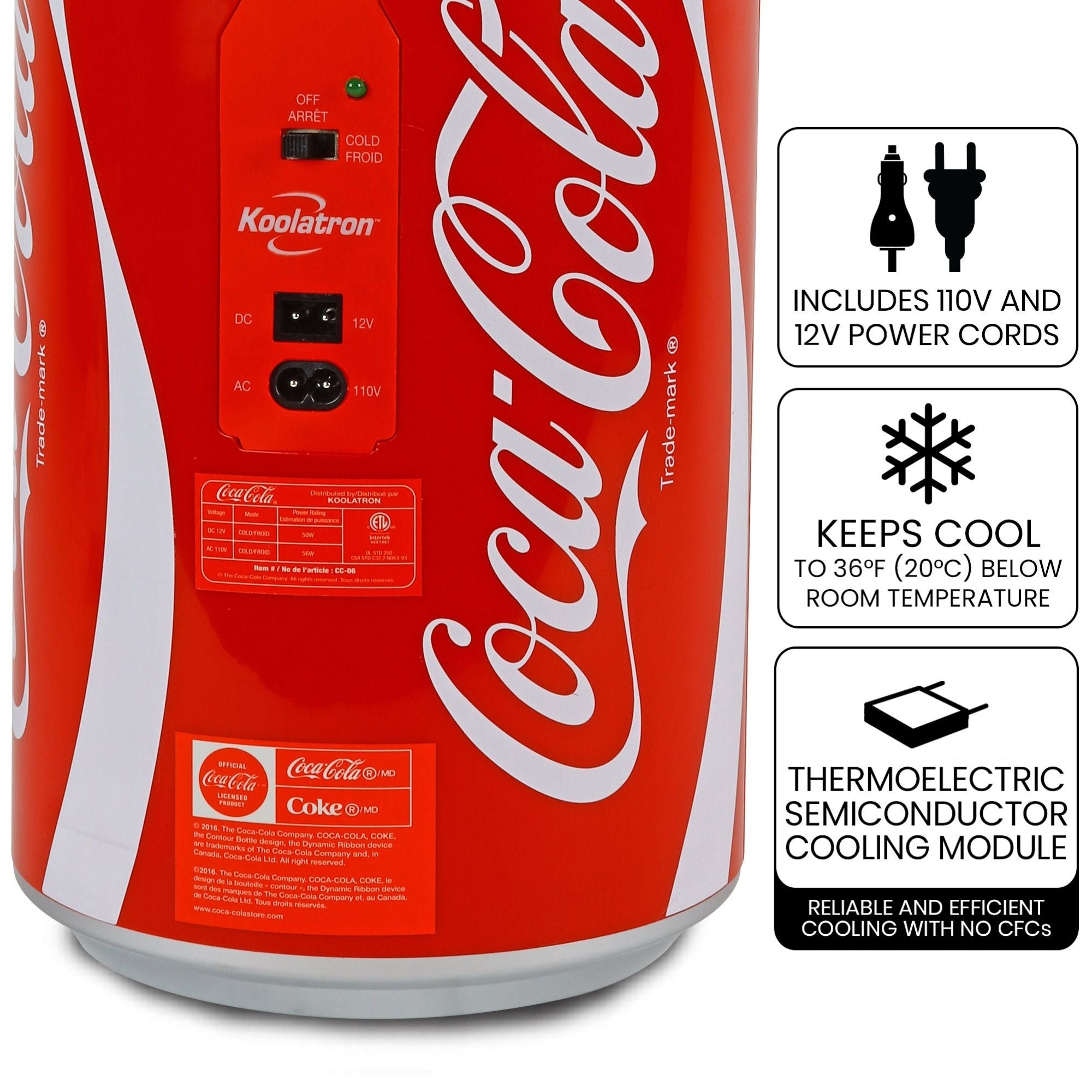 Coca Cola Portable Mini Fridge | 10L | 12 Cans