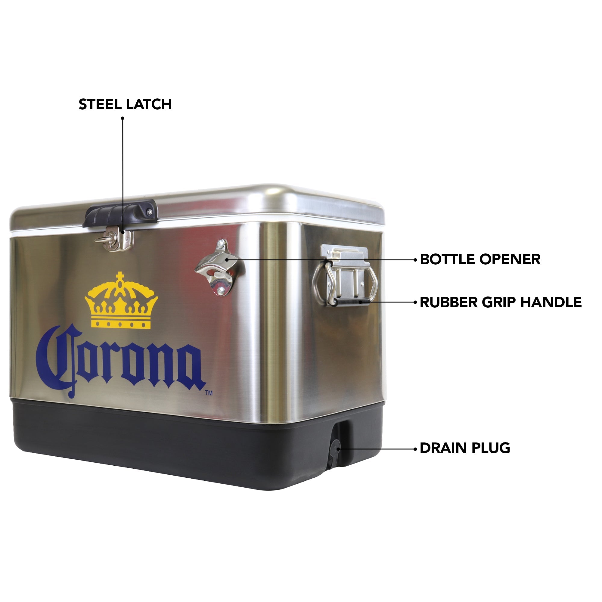  Modelo Retro Ice Chest Cooler with Bottle Opener 13L